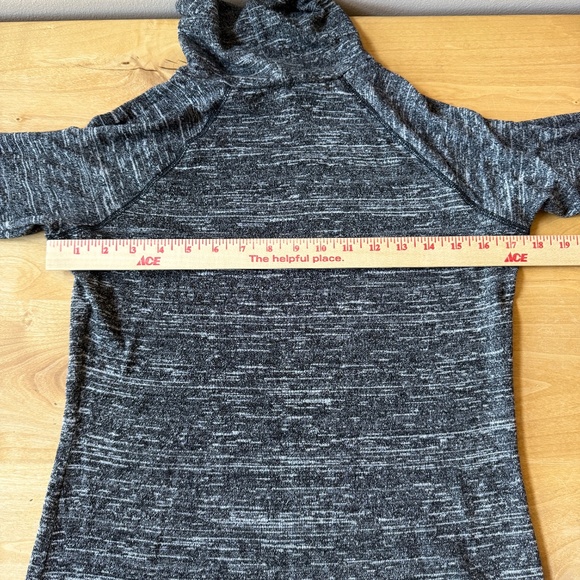 NOMADIC TRADERS TOP SWEATER TURTLENECK HEATHER GRAY PULL ON COZY WARM WINTER - Picture 8 of 11